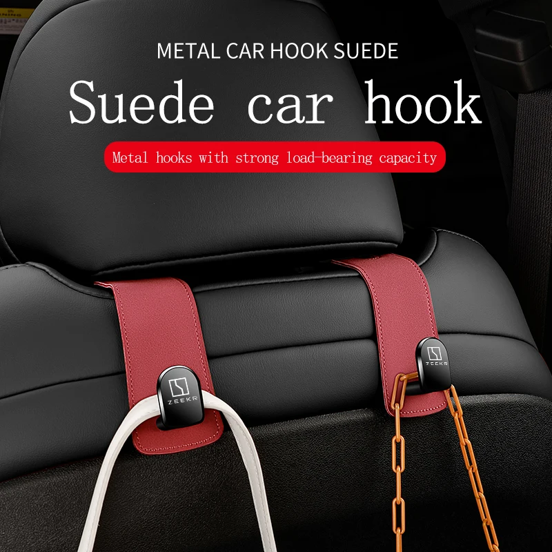 

Suede Car Seat Backrest Headrest Hook Hidden Car Hook For ZEEKR 001 009 Station Wagon X Car Accessories Interior Accessories