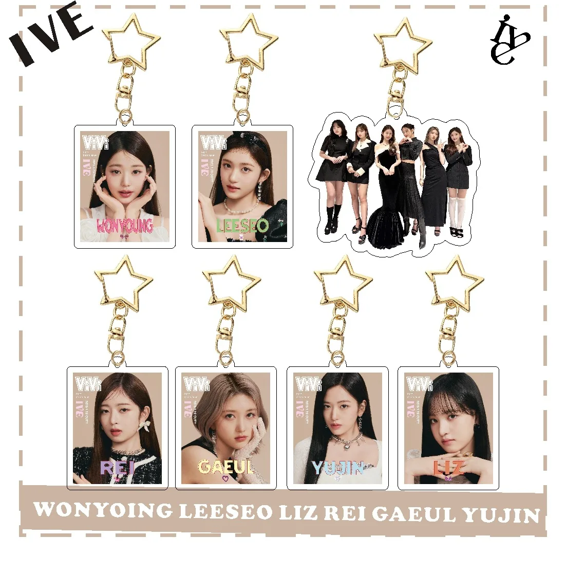 Kpop Idol, акриловый брелок, IVE Yujin Gaeul, новые аксессуары для брелоков, кольцо для ключей, подвеска, брелок, подарки, коллекция поклонников
Kpop Idol, акриловый брелок, IVE Yujin Gaeul, новые аксессуары для брелоков, кольцо для ключей, подвеска, брелок, подарки, коллекция поклонников