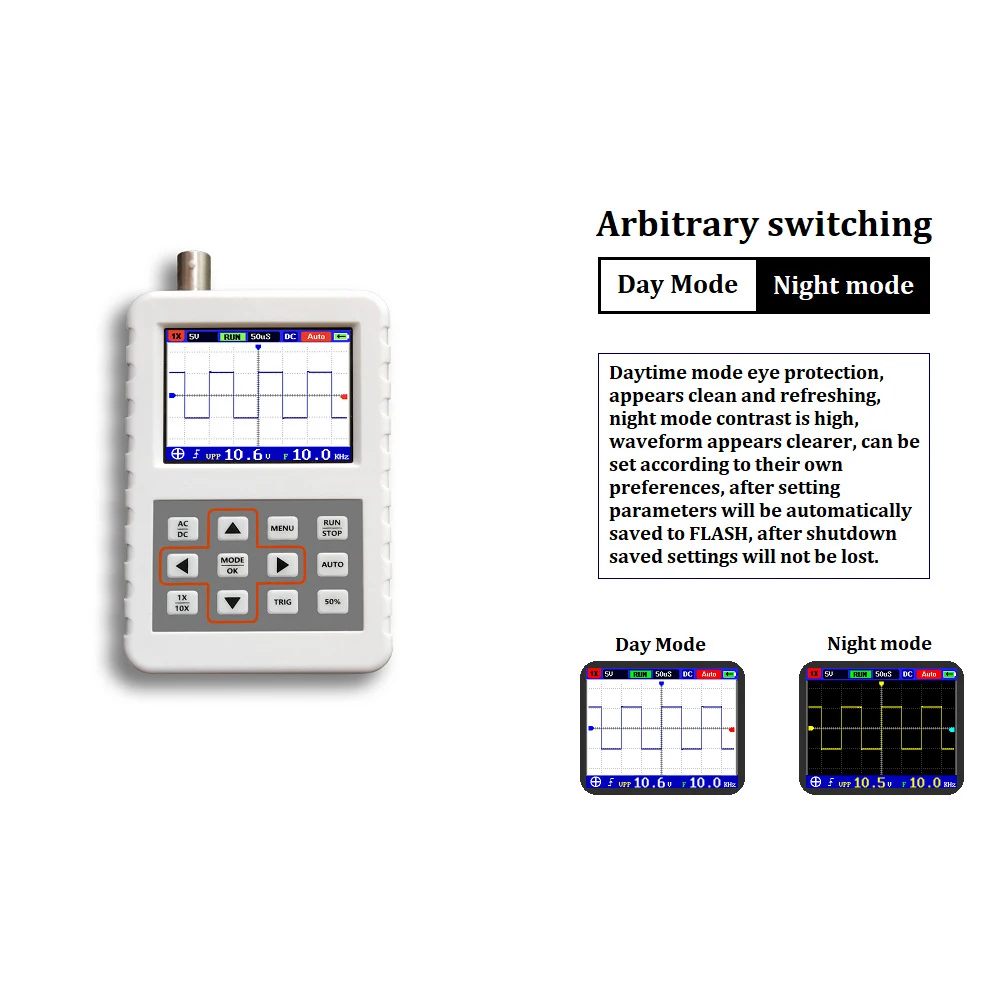 Handheld Mini Portable Digital Oscilloscope DSO PRO 5M Bandwidth 20MSps Sampling Ociloscopio Digital
Handheld Mini Portable Digital Oscilloscope DSO PRO 5M Bandwidth 20MSps Sampling Ociloscopio Digital