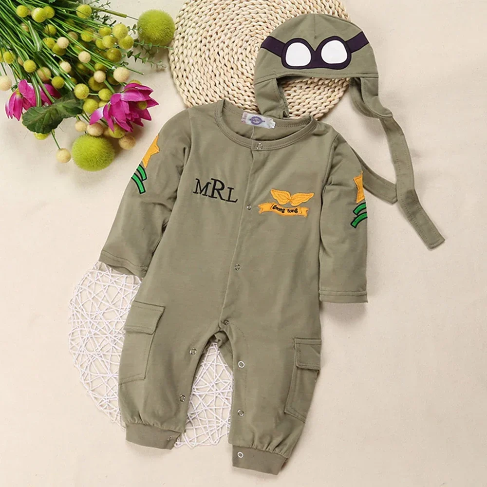 Airman Baby Boy Rompers +Hat Green Long Sleeves Pilot Jumpsuits Infant Playsuit Outfit Overall Cotton Aviator Costume BodySuit
Airman Baby Boy Rompers +Hat Green Long Sleeves Pilot Jumpsuits Infant Playsuit Outfit Overall Cotton Aviator Costume BodySuit