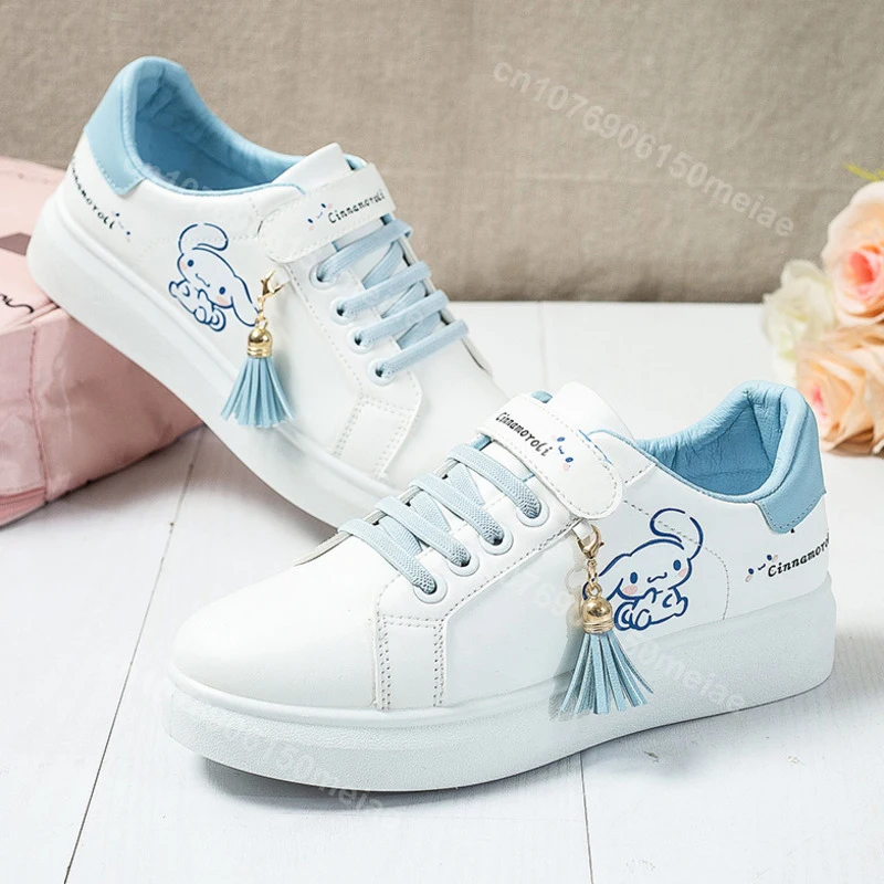 

Miniso Kawaii Kuromi Cinnamoroll Children Shoes Girls Heart Cute Anime My Melody Sneakers Soft Bottom Anti-Slip Gift For Kids