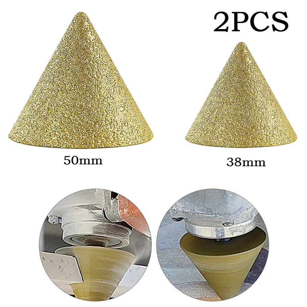 2pcs Diamond Chamfer Countersink Bits M10 Thread Polishing Bit Cone Carving Grinding Wheel 38*33*M10 50*43*M10 For Angle Grinder
2pcs Diamond Chamfer Countersink Bits M10 Thread Polishing Bit Cone Carving Grinding Wheel 38*33*M10 50*43*M10 For Angle Grinder