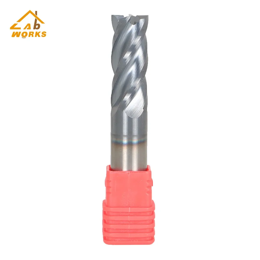 4 Flutes 1/2" Carbide End Milling Cutter - 0.030 Radius 1-1/4" Length Cuts 
4 Flutes 1/2" Carbide End Milling Cutter - 0.030 Radius 1-1/4" Length Cuts
