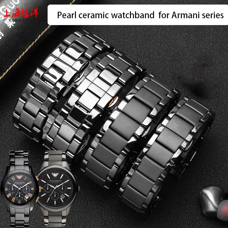 High quality ceramics watchband for AR1451 AR1452 AR1400 AR1410 AR1421 watch straps with stainless steel butterfly clasp belt
High quality ceramics watchband for AR1451 AR1452 AR1400 AR1410 AR1421 watch straps with stainless steel butterfly clasp belt