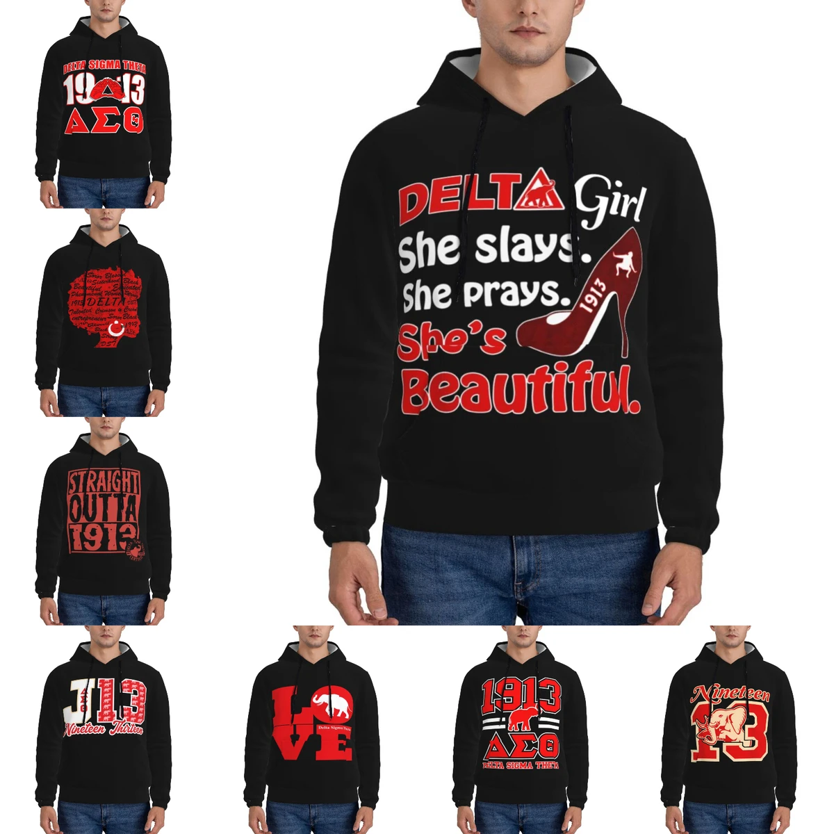 Delta Sorority Sigma Theta DST Men's Pullover Hoodie Casual Hooded Sweatshirt Best Hoodies Sportswear Tracksuit with Pocket
Delta Sorority Sigma Theta DST Men's Pullover Hoodie Casual Hooded Sweatshirt Best Hoodies Sportswear Tracksuit with Pocket