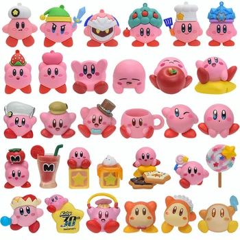 Figuras de Ação Sanrio Hello Kitty: O Presente Perfeito para Jovens e Colecionadores 9 Hot Games Star Kirby Action Figures Toys Kawaii Mini Kirby Waddle Dee Figurines Collection Model For Kids Children's Gifts