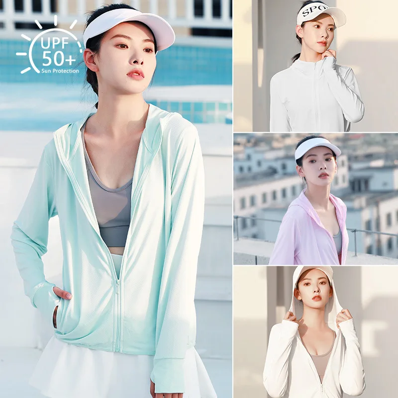 2023 New Summer Thin Ice Silk Breathable Loose Casual Simple Solid Color UV Resistant Hooded Women's Sun Protection Suit
2023 New Summer Thin Ice Silk Breathable Loose Casual Simple Solid Color UV Resistant Hooded Women's Sun Protection Suit