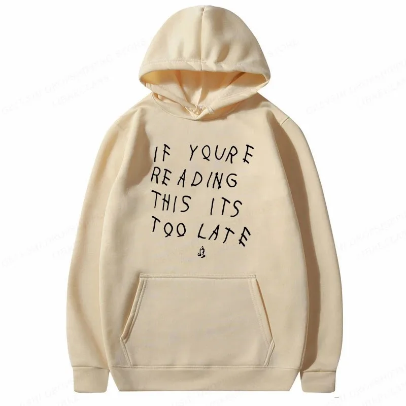 

Rapper Drake Hoodie Men's Fashion Oversized Hooded Sweatshirts Gothic Pullovers Boy Coats Women Sweats Men's Clothes For Teens