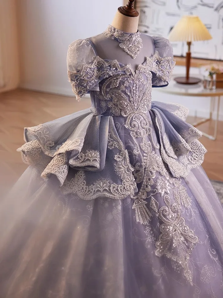 Real Picture Saudi Arabic Princess Flower Girl Dresses Princess Short Sleeve Ball Children's Show Costume Wedding Party Gown
Real Picture Saudi Arabic Princess Flower Girl Dresses Princess Short Sleeve Ball Children's Show Costume Wedding Party Gown