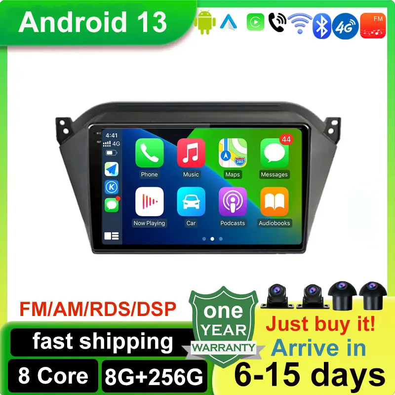 

Android 13 Carpaly DSP Car Radio Navitei GPS Navigation BT WiFi Stereo Multimedia Player For JAC S2 T40 2015-2018
