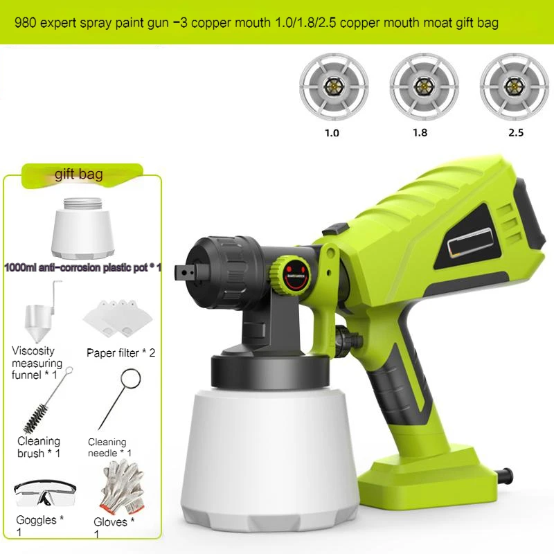 Electric Paint Spray Gun Latex Paint Artifact Spray Machine Household Small Lithium Electric Spray Paint High Atomization Spray
Electric Paint Spray Gun Latex Paint Artifact Spray Machine Household Small Lithium Electric Spray Paint High Atomization Spray