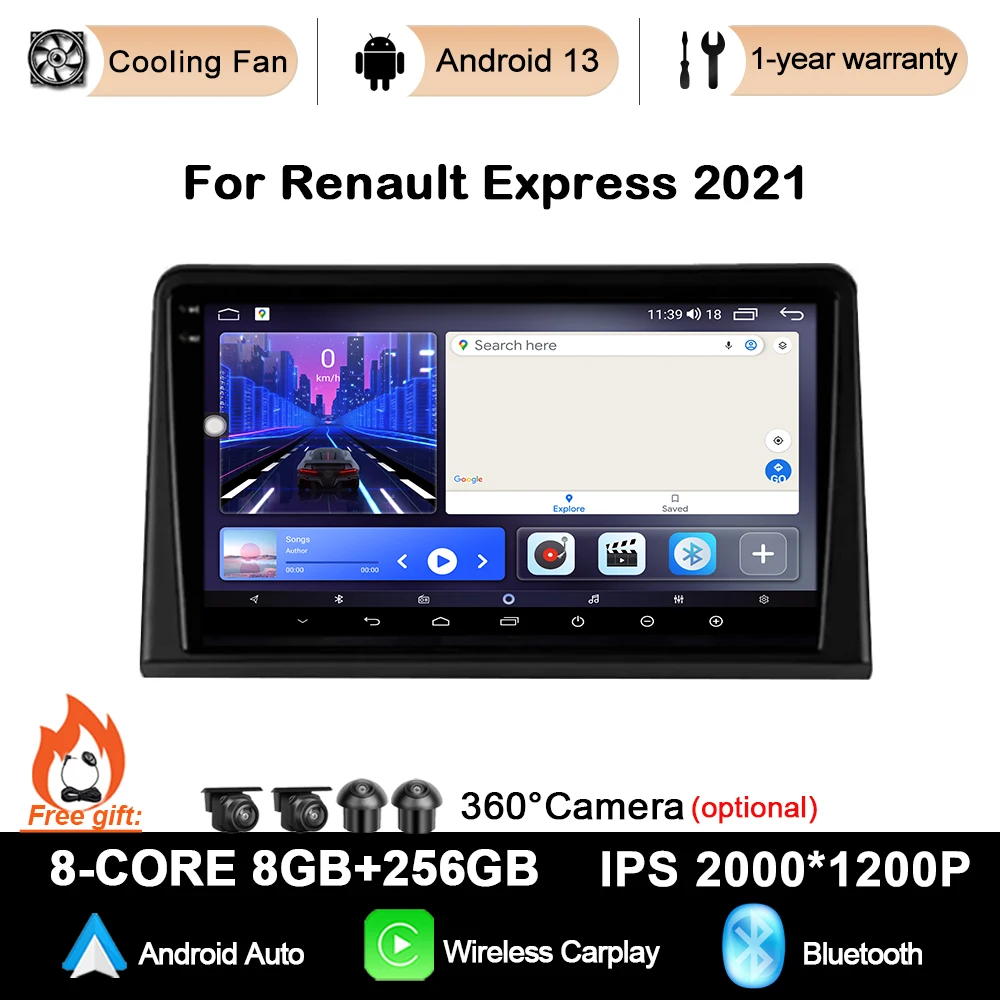 9-дюймовый экран для Renault Express 2021 Android13, автомобильное радио, мультимедийная навигация, GPS, Wi-Fi + 4G, автомобильный беспроводной стереоплеер Carplay
9-дюймовый экран для Renault Express 2021 Android13, автомобильное радио, мультимедийная навигация, GPS, Wi-Fi + 4G, автомобильный беспроводной стереоплеер Carplay