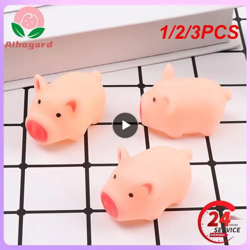 

1/2/3PCS Anti-stress Ball Kawaii Pet Toy Stress Relief Toy Animal Models Stress Relief Toy Screaming Pig Squeeze Toys Child