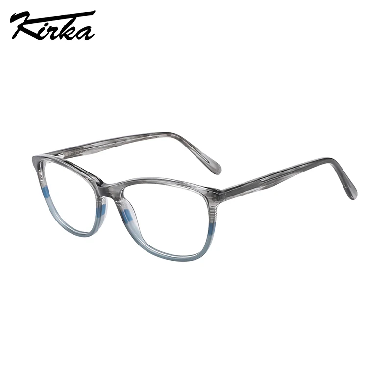 

Kirka Woman Eyeglasses Female Computer Glasses Frame Rectangle Pattern Laminating Colors Frames Women Glasses Eyewear WD3089