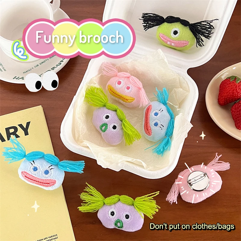 Funny Plush Doll Brooch Cartoon Monster Braid Pin Coat Sweater Scarf Badge Bag Pins Accessorie
Funny Plush Doll Brooch Cartoon Monster Braid Pin Coat Sweater Scarf Badge Bag Pins Accessorie