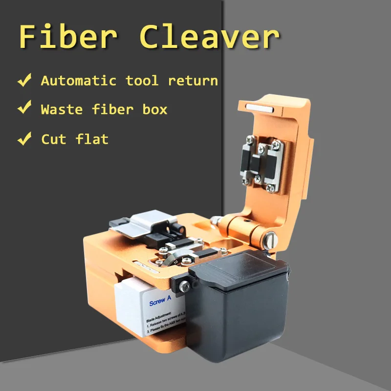 S09 Fiber Optic Cleaver Optical Fiber Fusion Splicer Cutting Knife Fiber Cutter with Dust Bin
S09 Fiber Optic Cleaver Optical Fiber Fusion Splicer Cutting Knife Fiber Cutter with Dust Bin