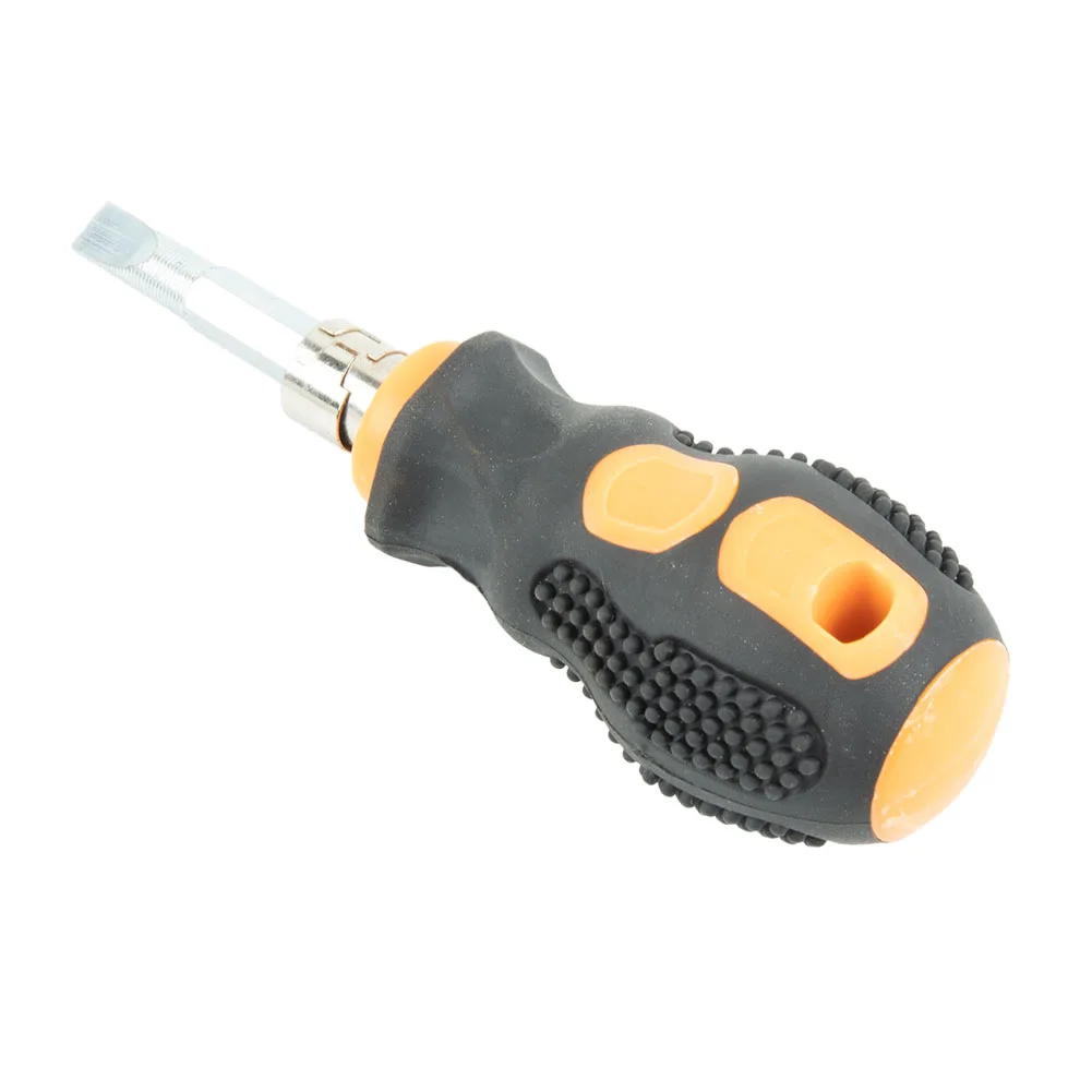 1pc Mini Portable Short Handle Screwdriver Rubber Handle Magnetic Cross Recessed Slotted Screwdriver Repair Hand Tools
1pc Mini Portable Short Handle Screwdriver Rubber Handle Magnetic Cross Recessed Slotted Screwdriver Repair Hand Tools