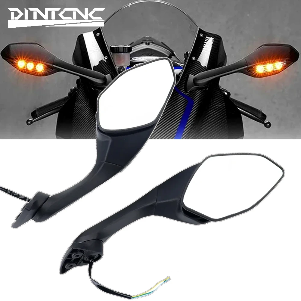 For YAMAHA YZF R6 R1 R1M R1S 2015-2023 LED Turn Signal Light Rearview Mirror Motorcycle Accessories Left Right YZFR6 YZFR1 2022
For YAMAHA YZF R6 R1 R1M R1S 2015-2023 LED Turn Signal Light Rearview Mirror Motorcycle Accessories Left Right YZFR6 YZFR1 2022