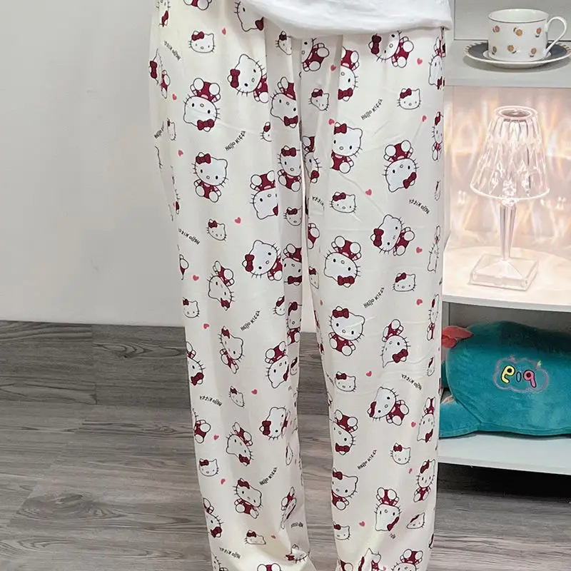 Kawaii Sanrio, Hello Kitty аниме Kuromi дышащие милые брюки милые Мультяшные My Melody свободные широкие штаны домашние пижамные брюки для девочек
Kawaii Sanrio, Hello Kitty аниме Kuromi дышащие милые брюки милые Мультяшные My Melody свободные широкие штаны домашние пижамные брюки для девочек