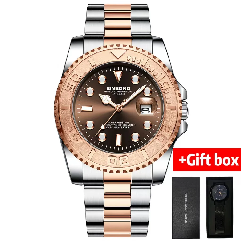 Gift box Design Top Brand Men's Sports Quartz Watches Stainless Steel 30M Waterproof Luxury Men Wristwatch Reloj BINBOND B930
Gift box Design Top Brand Men's Sports Quartz Watches Stainless Steel 30M Waterproof Luxury Men Wristwatch Reloj BINBOND B930