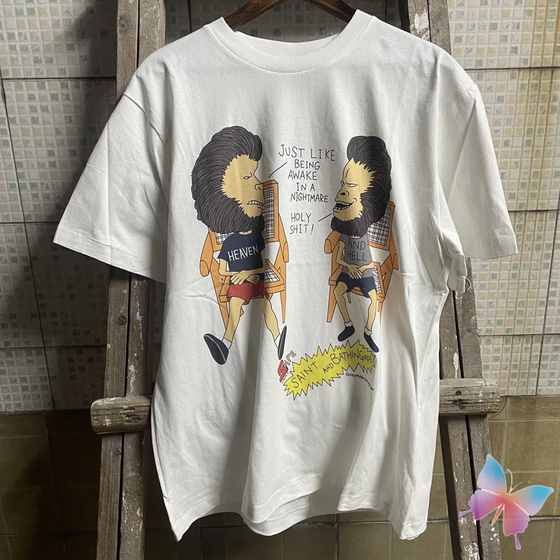 Real Photo Saint Michael T-shirt Alphabet Graffiti Printed T Shirt Cotton Simple Classic Men Women High Quality T-shirts
Real Photo Saint Michael T-shirt Alphabet Graffiti Printed T Shirt Cotton Simple Classic Men Women High Quality T-shirts