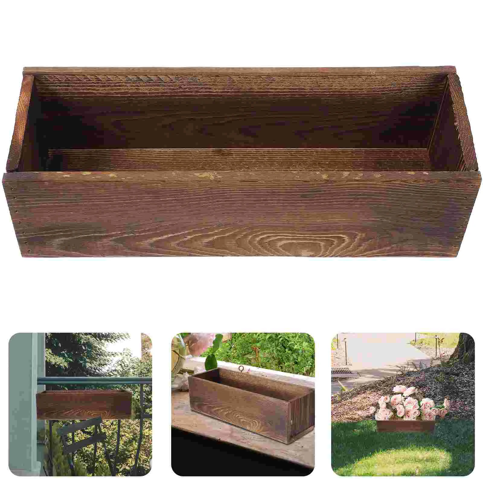 Balcony Planter Home Supplies Wooden Pot Flower Container Planters Natural Succulent Rustic
Balcony Planter Home Supplies Wooden Pot Flower Container Planters Natural Succulent Rustic