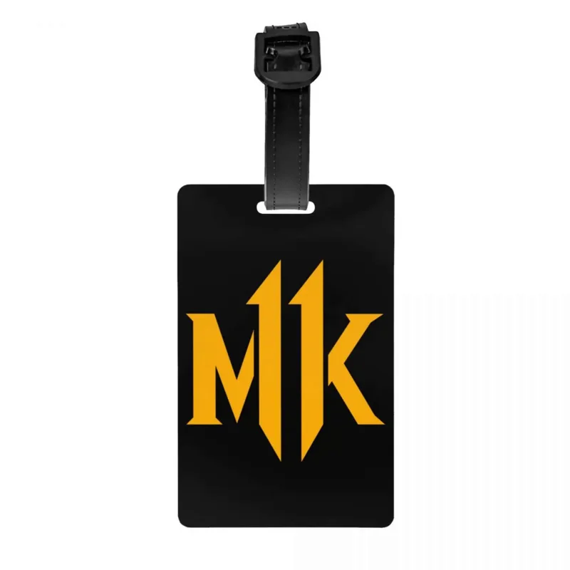 

Mortal Kombat MK Print Luggage Tag for Travel Suitcase Fighting Game Sub Zero Scorpion Privacy Cover ID Label