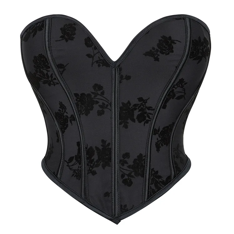 Floral Printed Black Color Strapless Women's Shapewear Clothes S-xxl Sizes Fancy Underwear Women Vintage Black Corset Top
Floral Printed Black Color Strapless Women's Shapewear Clothes S-xxl Sizes Fancy Underwear Women Vintage Black Corset Top
