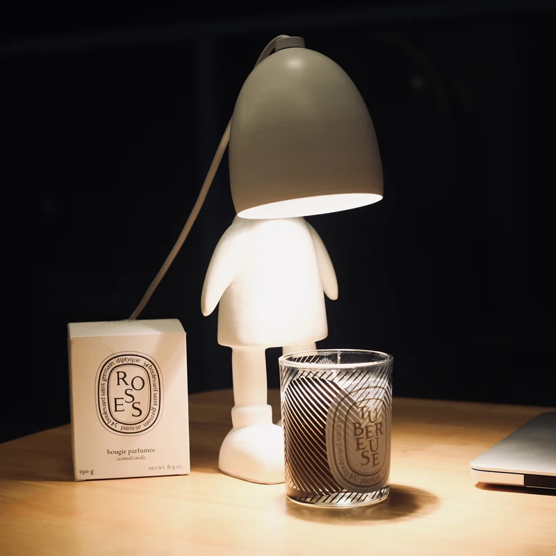 Aromatherapy Melting Wax Led Table Lamp Personality Cartoon Robot Candle Light Decoration Atmosphere Dimmable Bedroom Night Lamp 
Aromatherapy Melting Wax Led Table Lamp Personality Cartoon Robot Candle Light Decoration Atmosphere Dimmable Bedroom Night Lamp