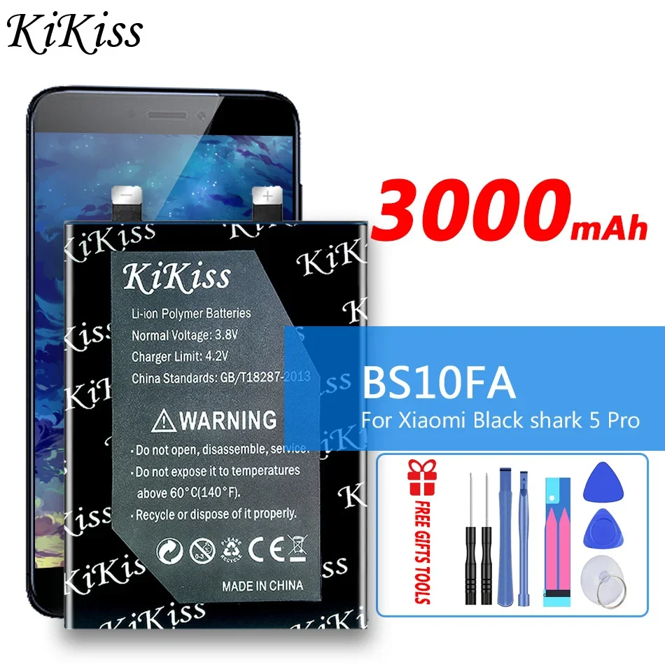 Аккумулятор KiKiss BS10FA 3000 мАч для Xiaomi Black shark 5 Pro 5Pro Blackshark PAR-A0 KTUS-A0 мобильный телефон
Аккумулятор KiKiss BS10FA 3000 мАч для Xiaomi Black shark 5 Pro 5Pro Blackshark PAR-A0 KTUS-A0 мобильный телефон