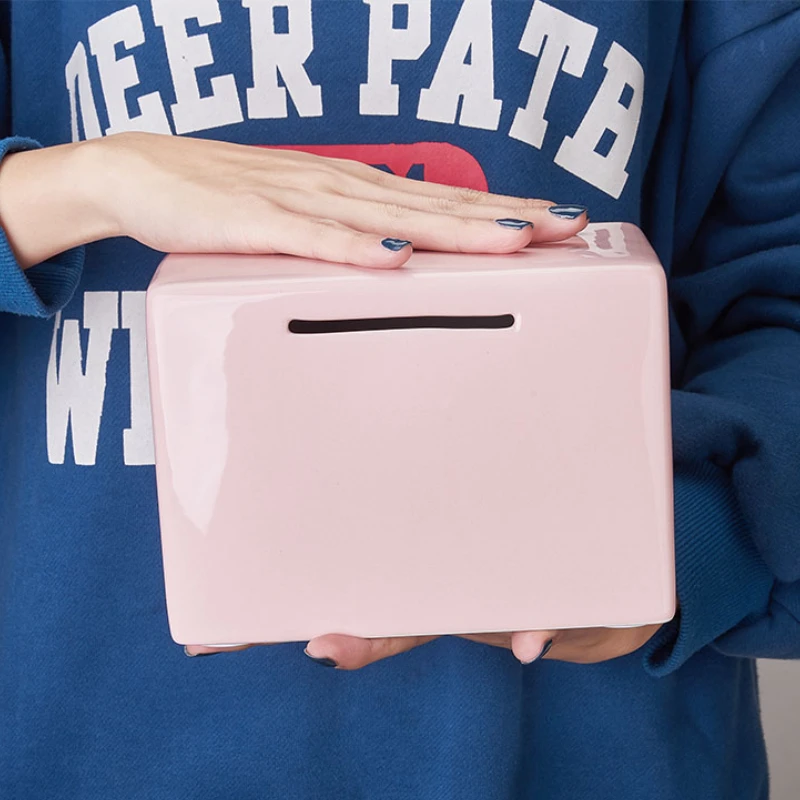 Large Coin Money Box Adult Children Living Room Hidden Safe Pink Ceramic Piggy Bank Counter Papper Money Hucha Home Decoration
Large Coin Money Box Adult Children Living Room Hidden Safe Pink Ceramic Piggy Bank Counter Papper Money Hucha Home Decoration