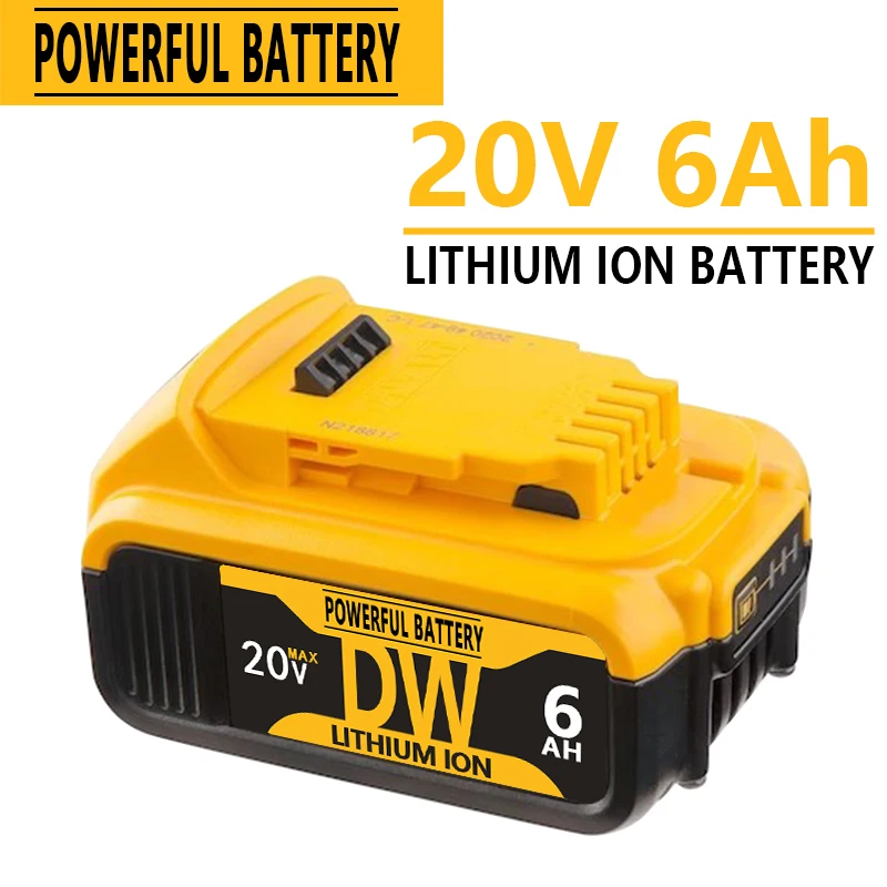 for DeWalt 20V 6000mAh 18650 Li-Ion Battery Replacement Power Tool For DeWalt DCB184 DCB181 DCB182 DCB200 18V Original Battery
for DeWalt 20V 6000mAh 18650 Li-Ion Battery Replacement Power Tool For DeWalt DCB184 DCB181 DCB182 DCB200 18V Original Battery