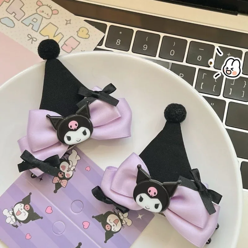 Kawaii Sanrio Anime Sweet Style Hair Clip Hair Kuromi Cute Cartoon Student Bowknot Hair Accessories Gift for Girls
Kawaii Sanrio Anime Sweet Style Hair Clip Hair Kuromi Cute Cartoon Student Bowknot Hair Accessories Gift for Girls