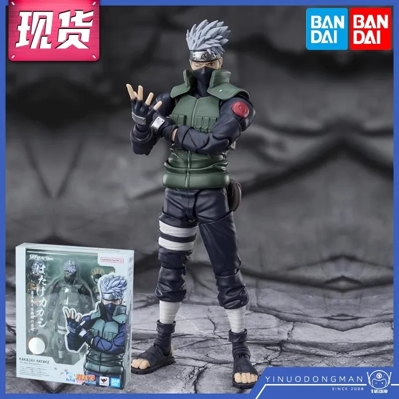 

Bandai Original Naruto ShippuDen Figure Shf Hatake Kakashi 2.0 The Hero Of Sharingan Action Figure Anime Toys Gift Model