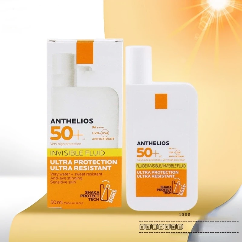 

Франция ANTHELIOS SPF 50 + солнцезащитный крем для лица 50 мл уфв + Уфа контроль жирности ультра-светильник жидкость Невидимый широкий спектр уход за лицом