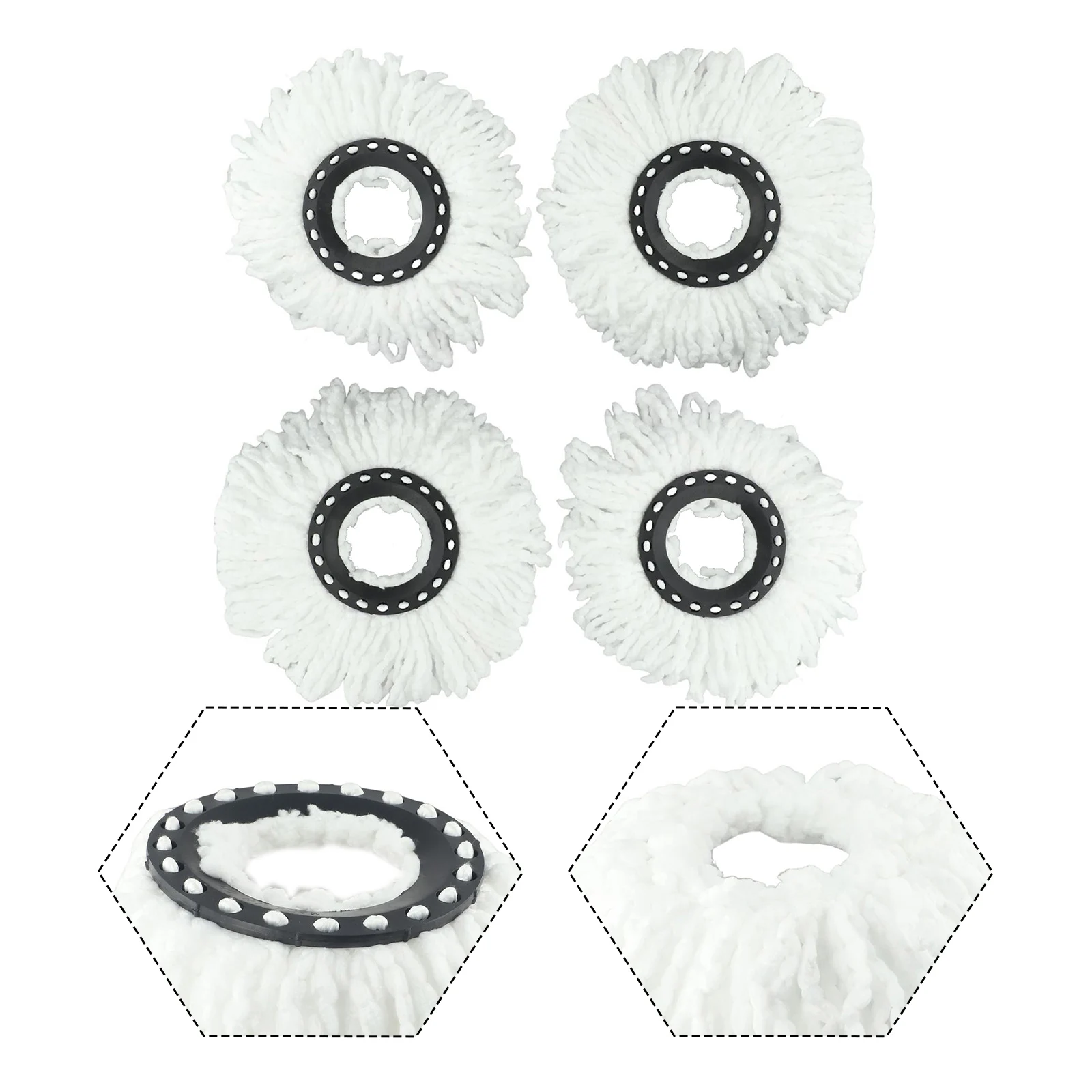 Easy To Replace Replacement Mop High Quality Standard Size Strong Cleaning Power 4 Pack Spin Mop Microfiber Heads
Easy To Replace Replacement Mop High Quality Standard Size Strong Cleaning Power 4 Pack Spin Mop Microfiber Heads
