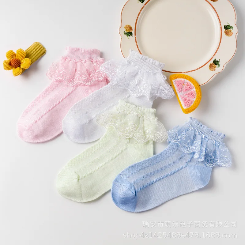 Girls Princess Mesh White Socks with Lace Ruffles Summer Spring Thin Short Ankle Stitch Floor Socks for Infant Baby Kids Toddler
Girls Princess Mesh White Socks with Lace Ruffles Summer Spring Thin Short Ankle Stitch Floor Socks for Infant Baby Kids Toddler