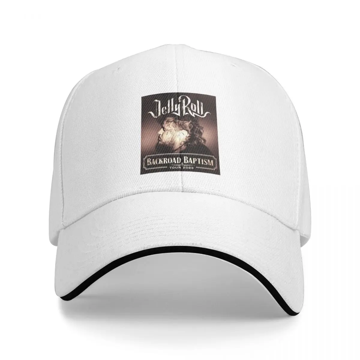 

Backroad Baptism Tour, Jelly Roll Tour, Jelly Roll Baseball Cap Big Size Hat Golf Hat Hat Man Luxury black Cap For Men Women's