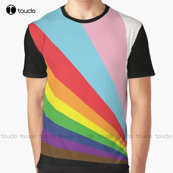 

ЛГБТ-футболка Pride Sunburst, графическая футболка с ярким флагом ЛГБТ, индивидуальная футболка Aldult для подростков, Футболки унисекс с цифровой печатью, женская футболка