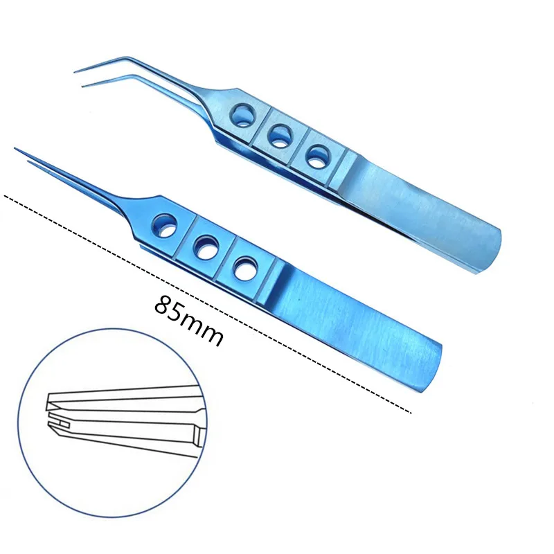 85mm Titanium Forceps Toothed Forceps Straight / Angled Shafts Tying Platforms Ophthalmic Instrument Double eyelid tweezers
85mm Titanium Forceps Toothed Forceps Straight / Angled Shafts Tying Platforms Ophthalmic Instrument Double eyelid tweezers