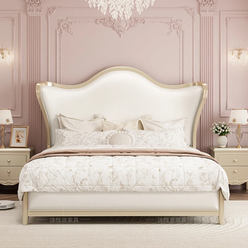 Elegant White Double Bed Frame House King Size Bed Princess Luxury Letto Matrimoniale Bedroom Set Furniture
Elegant White Double Bed Frame House King Size Bed Princess Luxury Letto Matrimoniale Bedroom Set Furniture