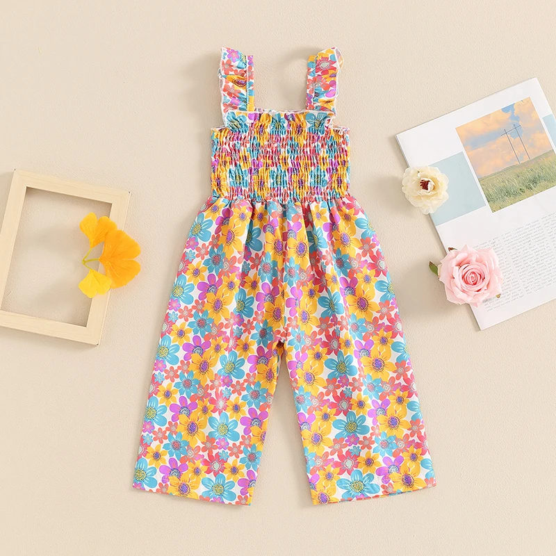 Toddler Baby Girl Summer Outfit Ruffle Sleeveless Romper Smocked Floral Jumpsuit Playsuit Suspender Pants
Toddler Baby Girl Summer Outfit Ruffle Sleeveless Romper Smocked Floral Jumpsuit Playsuit Suspender Pants