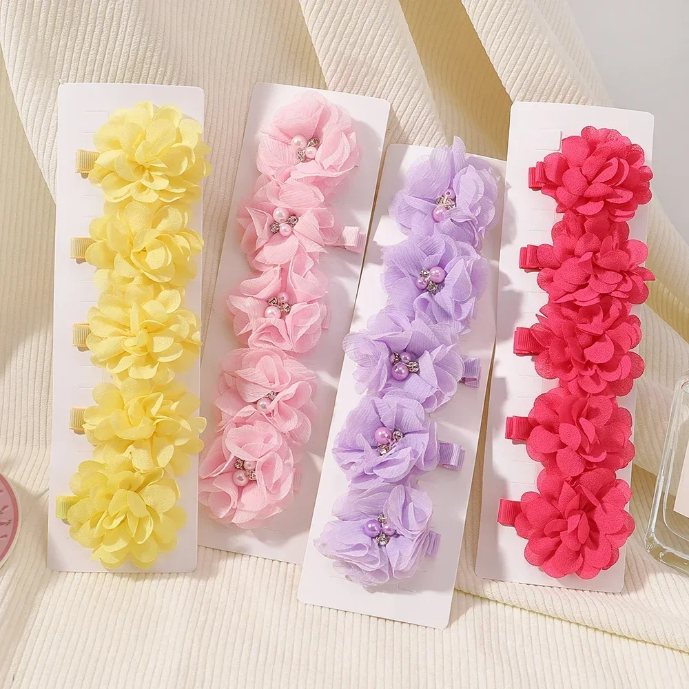 5/3Pcs Children Handmade Chiffon Petals Poppy Flower Hair Clips Rolled Rose Fabric Hair Flowers for Kids Girls Hair Accessories
5/3Pcs Children Handmade Chiffon Petals Poppy Flower Hair Clips Rolled Rose Fabric Hair Flowers for Kids Girls Hair Accessories