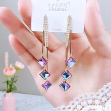 Female Vintage Fashion Silver Color Long Tassel Dangle Earrings for Women Wedding Jewelry
Female Vintage Fashion Silver Color Long Tassel Dangle Earrings for Women Wedding Jewelry