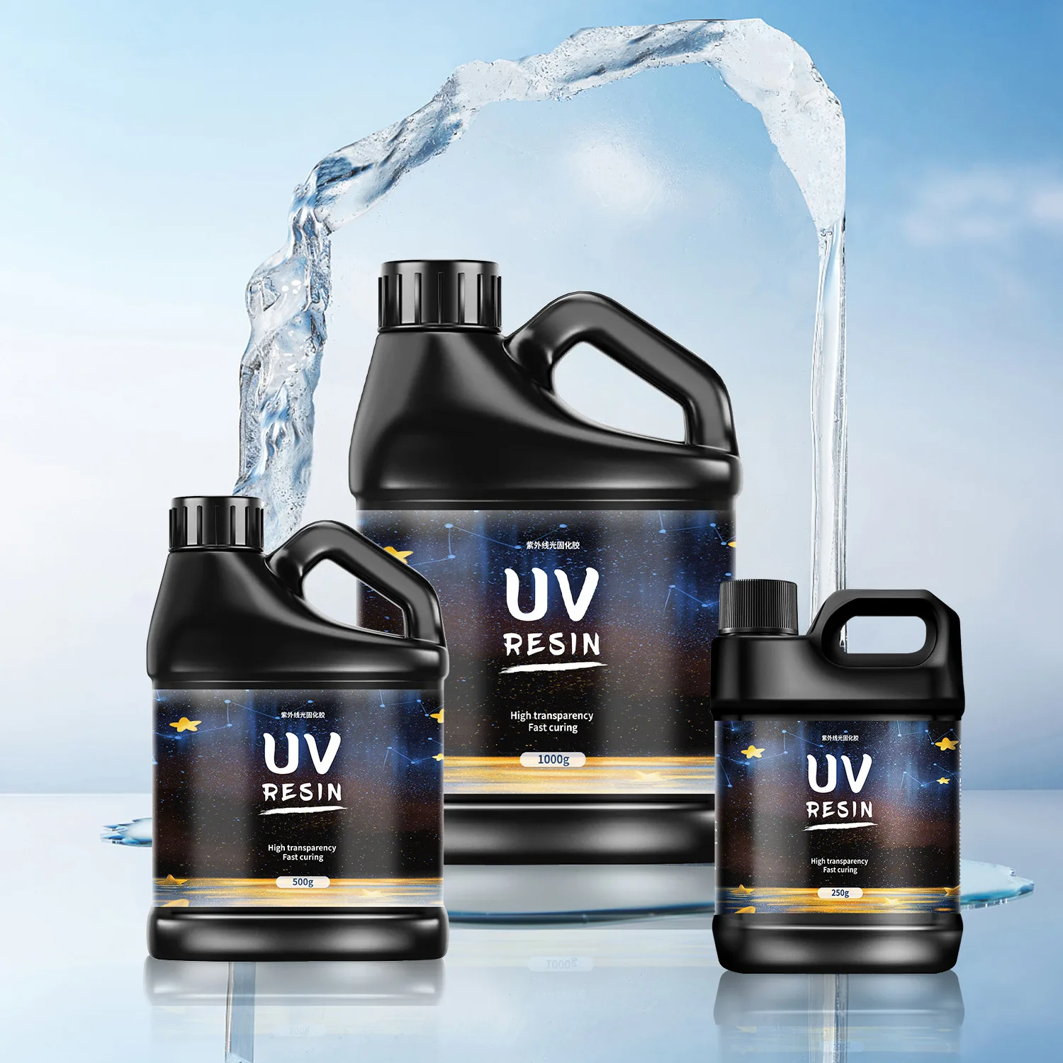 UV Resin Adhesive Low Odor Quick Drying Transparent Ultraviolet Liquid UV Curing DIY Jewelry Making High Hardness 250/500/1000g
UV Resin Adhesive Low Odor Quick Drying Transparent Ultraviolet Liquid UV Curing DIY Jewelry Making High Hardness 250/500/1000g