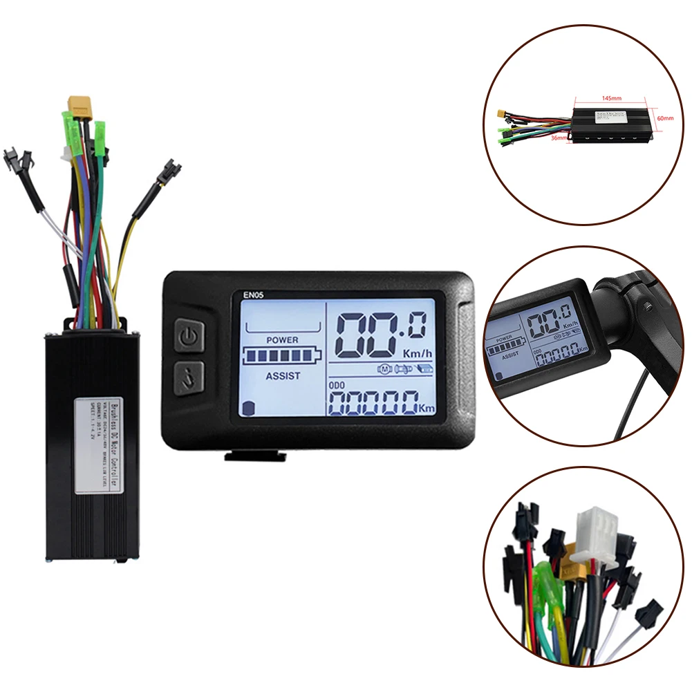 Electric Bike Controller Kit 24-72V 750W-1000W 30A 3-Mode Sine Wave Controller With EN05 Display Ebike Accessories
Electric Bike Controller Kit 24-72V 750W-1000W 30A 3-Mode Sine Wave Controller With EN05 Display Ebike Accessories