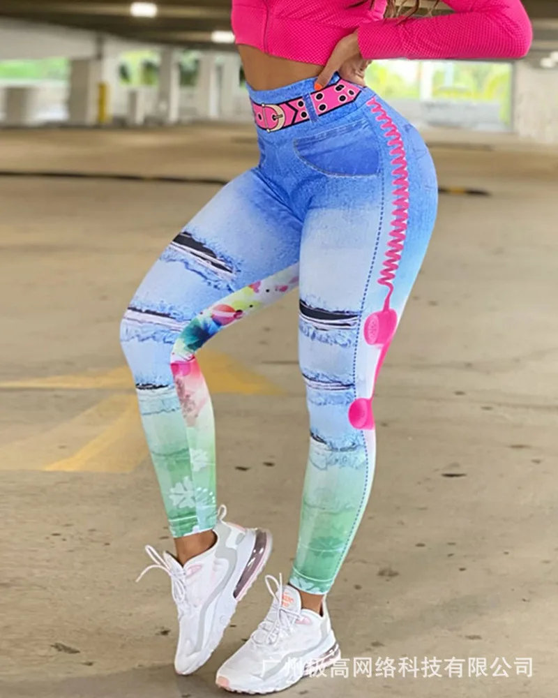 Cowboy 3D Digital Printing Fitness Yoga Pants Sports Running High Waist Bottoming Pants Stretch Tight Hip Lifting Women Pants
Cowboy 3D Digital Printing Fitness Yoga Pants Sports Running High Waist Bottoming Pants Stretch Tight Hip Lifting Women Pants