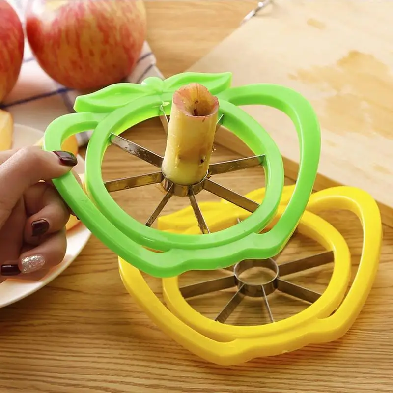 

Core Cutter For Fruit Stainless Steel Pears Corer Wedger With 8 Blades And Handle Fruits And Vegetables Divider accessories