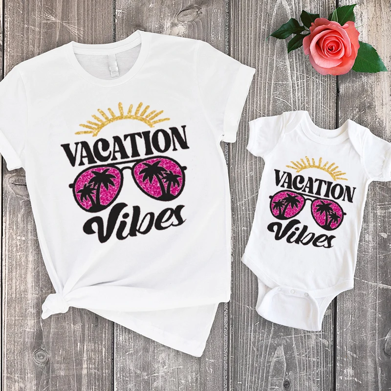 

Mom and Daughter Shirts Vacation Tshirts Mommy and Me Matching Tees Big Sister Family Shirts Matching Outfits