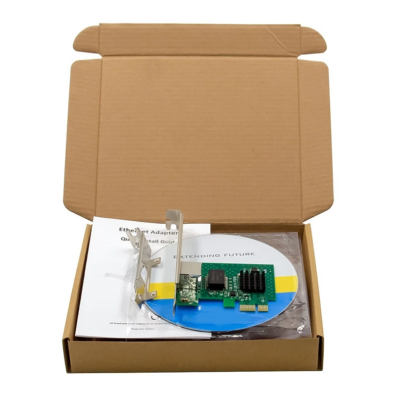 PCI-E X1 Однопортовый адаптер питания 2,5G Ethernet сетевой адаптер стандарта 12,5X12X2,5 см
PCI-E X1 Однопортовый адаптер питания 2,5G Ethernet сетевой адаптер стандарта 12,5X12X2,5 см